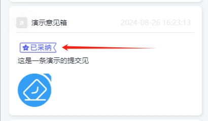 采纳意见